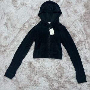 Self Esteem Charcoal Zip-Up Hoodie